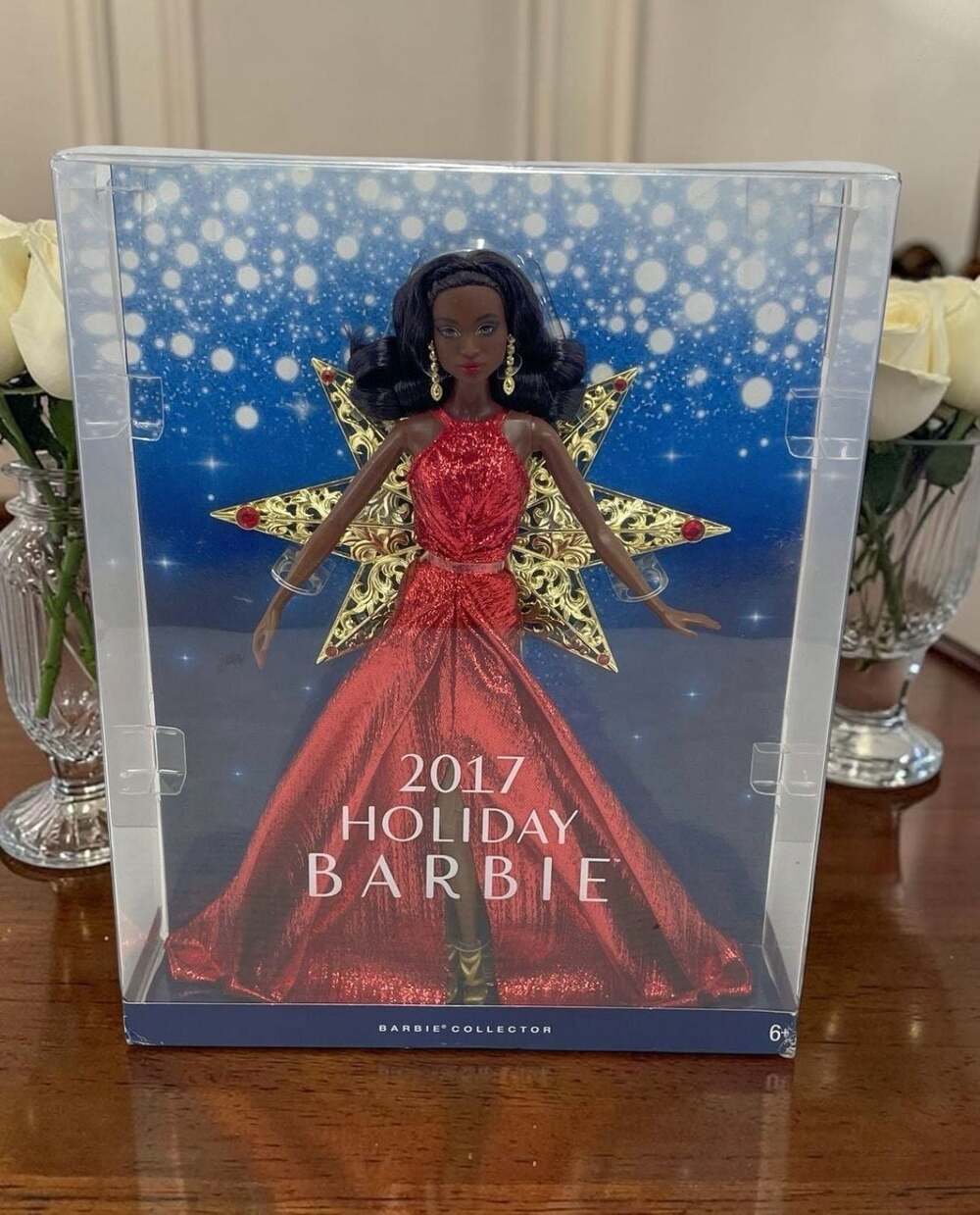 Mattel 2017 Holiday Barbie Collector Edition African American Doll (Model DYX40)